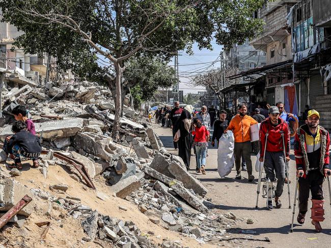 Hamas, which runs Gaza, does not actually want Penny Wong’s version of peace. Picture: AFP