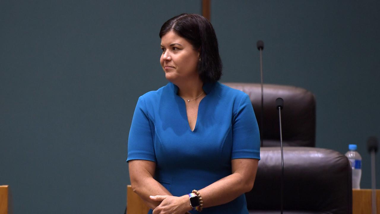 Chief Minister Natasha Fyles and her government passed new alcohol laws to parliament on Tuesday night. Picture: (A)manda Parkinson