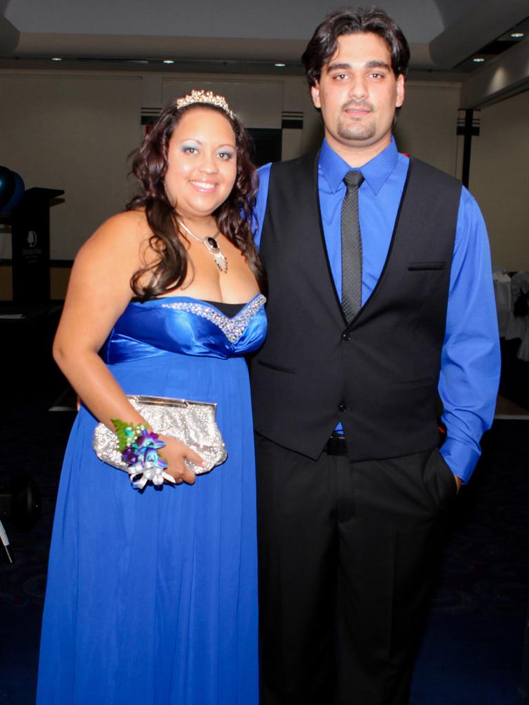 Elkira Lechleitner and Jack Middleton at the 2013 Centralian Senior College formal at the DoubleTree by Hilton. Picture: NT NEWS