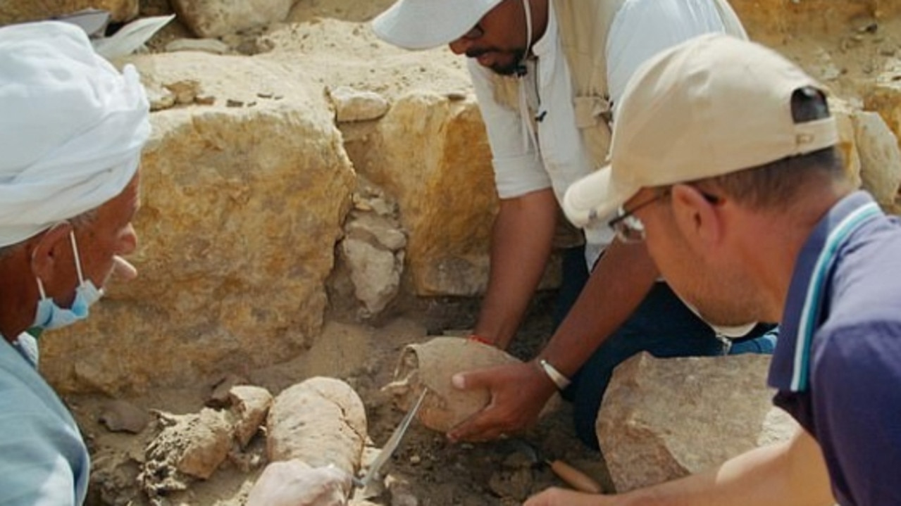 Archaeologists discovered the ancient remains in Abu Gorab.