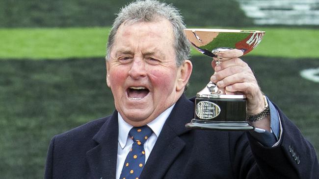 Group 1 winning trainer Denis Pagan after the Victoria Derby. Picture: Jay Town