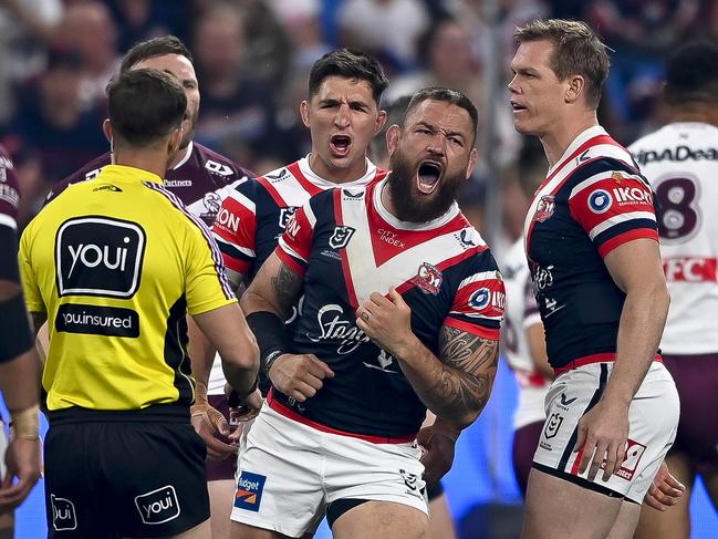 Jared Waerea-Hargreaves is ready to lock horns with Melbourne’s big men. Picture: NRL Photos