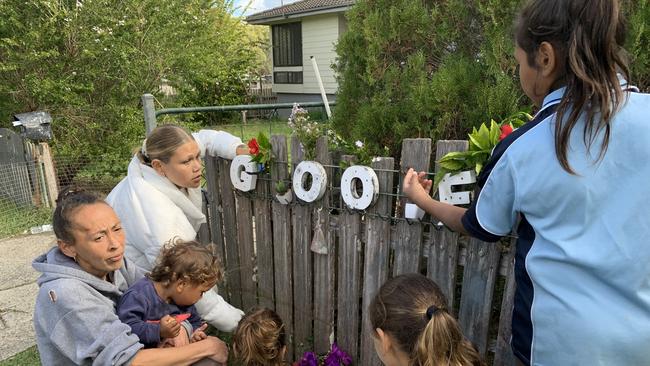 A memorial in Kempsey for David Vale. Picture: Janine Watson