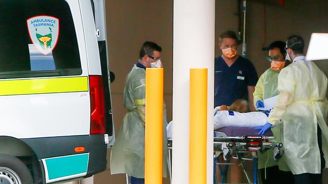 Patients are transferred from the North West Regional Hospital in Burnie to the Mersey Community Hospital in Latrobe. Picture: Patrick Gee