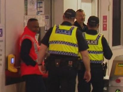 A 47-year-old man has been charged with four counts of assault after he allegedly attacked four women on a train., About 9am today, four women on the Adelaide-bound Gawler line were travelling separately when a man on the same train allegedly assaulted them at random., The man allegedly punched, slapped, pushed, spat on the women, and verbally abused them, police said.