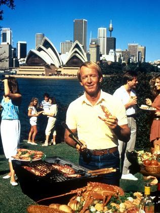 A poster from a past Australian tourism campaign featuring Paul Hogan.