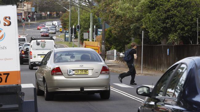 Traffic in Frederick St, Ashfield