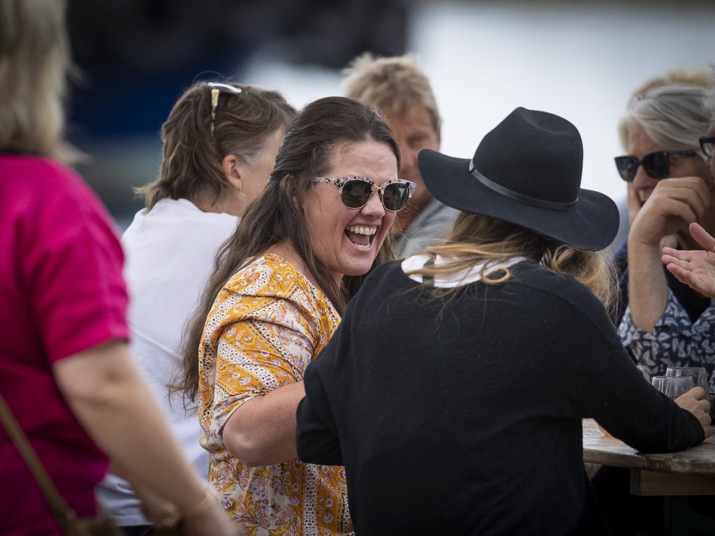 Patrons at day 5 of the Taste of Tasmania. Picture: LUKE BOWDEN