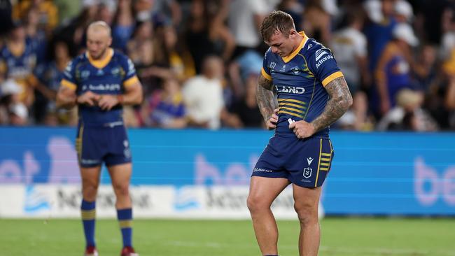 Another loss by less than a converted try for the Eels. Photo by Mark Kolbe/Getty Images