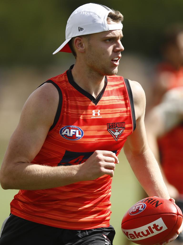 Jordan Ridley looks to have a lucrative role in the Essendon backline. Picture: NCA NewsWire / Daniel Pockett