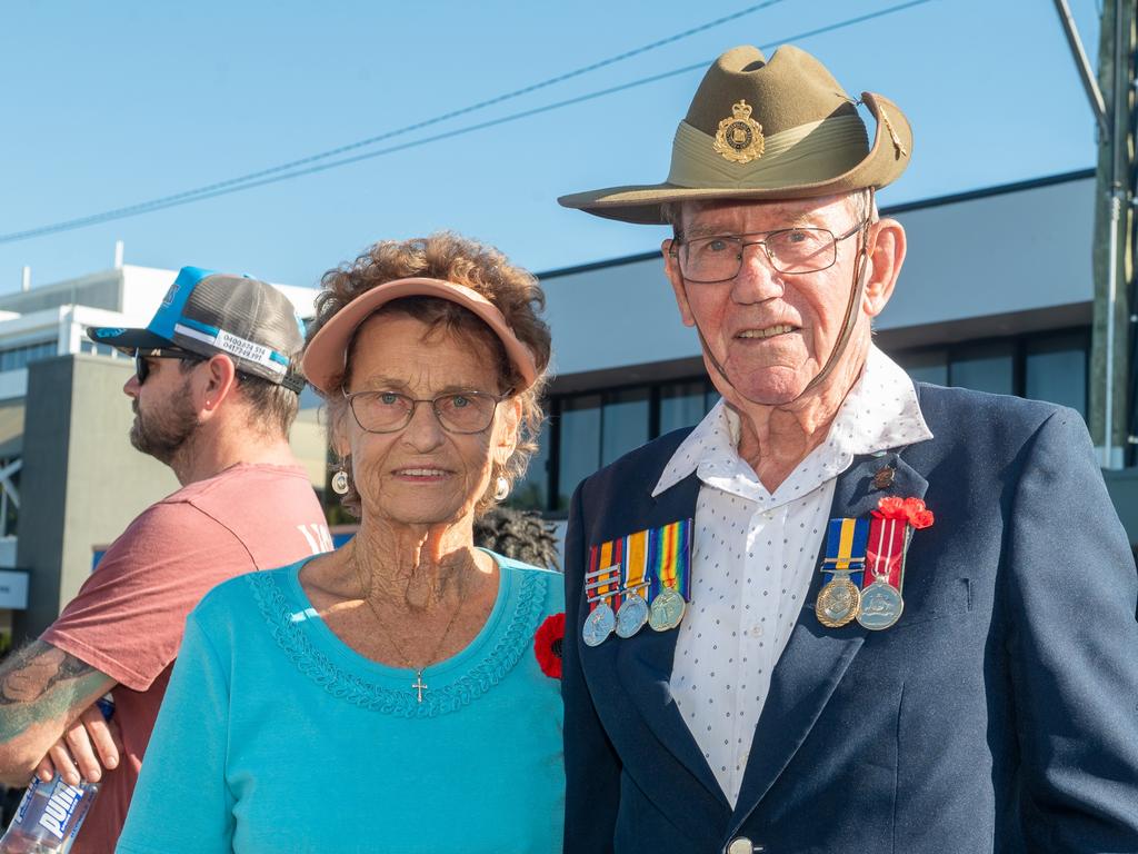 Sheryl and Brian Cuttriss ANZAC Day Mackay Friday 25 April 2025 Picture:Michaela Harlow