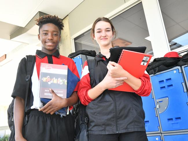 Shalom Mangweza and Georgia Kurtz are part of the growing cohort at Trinity College Gladstone.