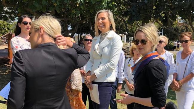 Gold Coast mayoral candidate Mona Hecke at her media conference to announce she would be running in the 2020 campaign.