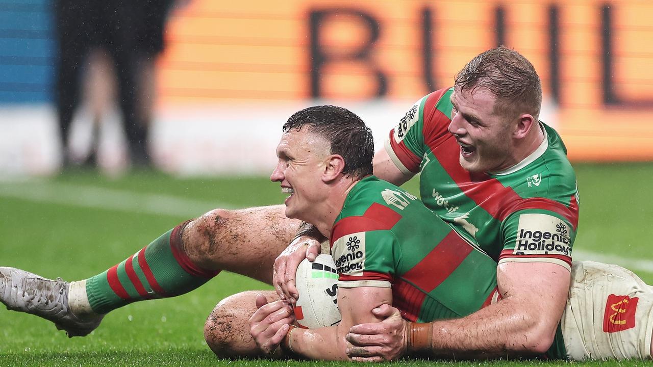 Wighton’s move to five-eighth has helped save South Sydney’s season. Picture: Cameron Spencer/Getty Images