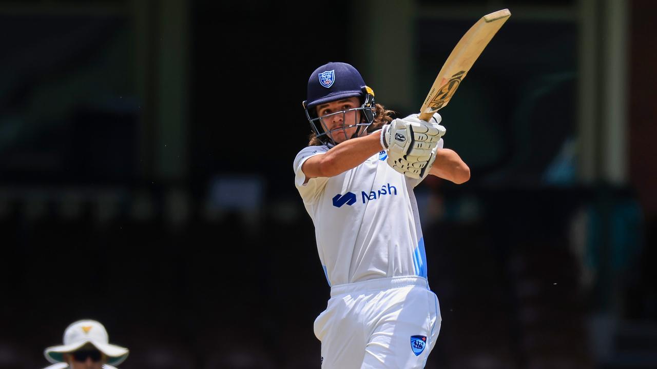 Sam Konstas of the Blues bats during the Sheffield Shield match between New South Wales and Tasmania at SCG, on November 30, 2023, in Sydney, Australia. (Photo by Mark Evans/Getty Images)