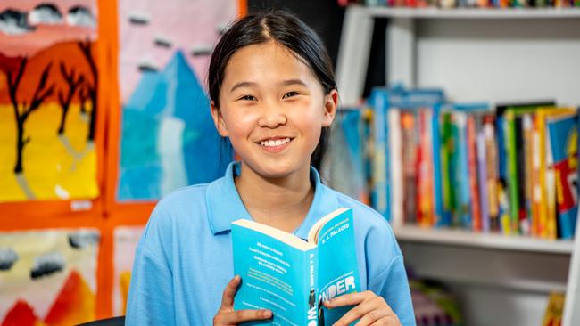 Tiarna Pang, 10, at Artarmon Public School. Picture: Monique Harmer