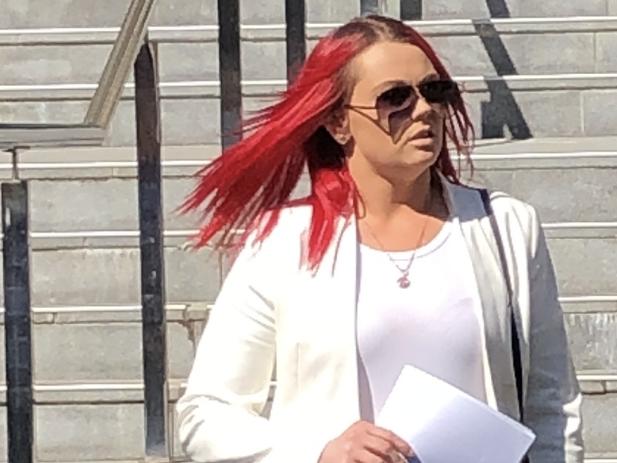 Holly Green leaves Wollongong Local Court on September 16, 2020. Picture: Madeline Crittenden