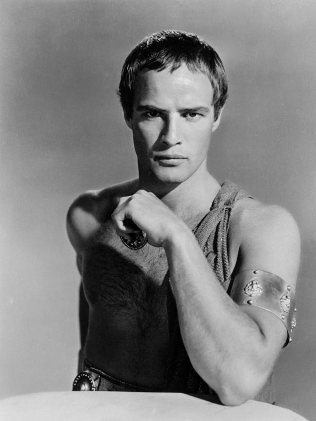 Marlon Brando in Joseph L. Mankiewicz’s 1953 Julius Caesar film.