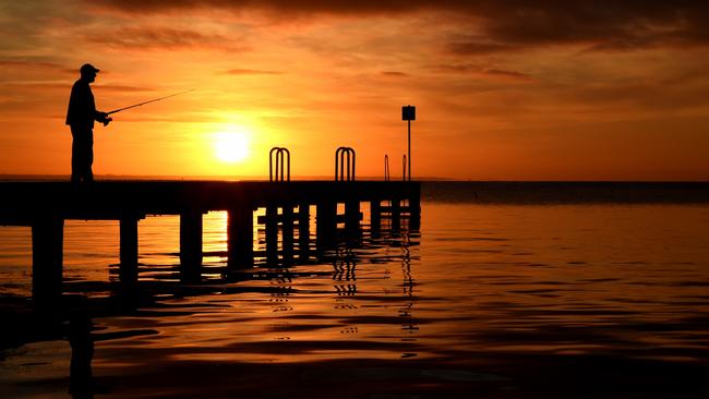 Neil hopes to catch some snapper at Seaholme. Picture: Nicole Garmston