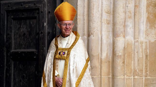 Archbishop of Canterbury Justin Welby is under pressure over the Church of England’s latest abuse scandal. Picture: AFP