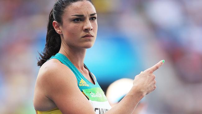 Australia's Michelle Jenneke bombed out.