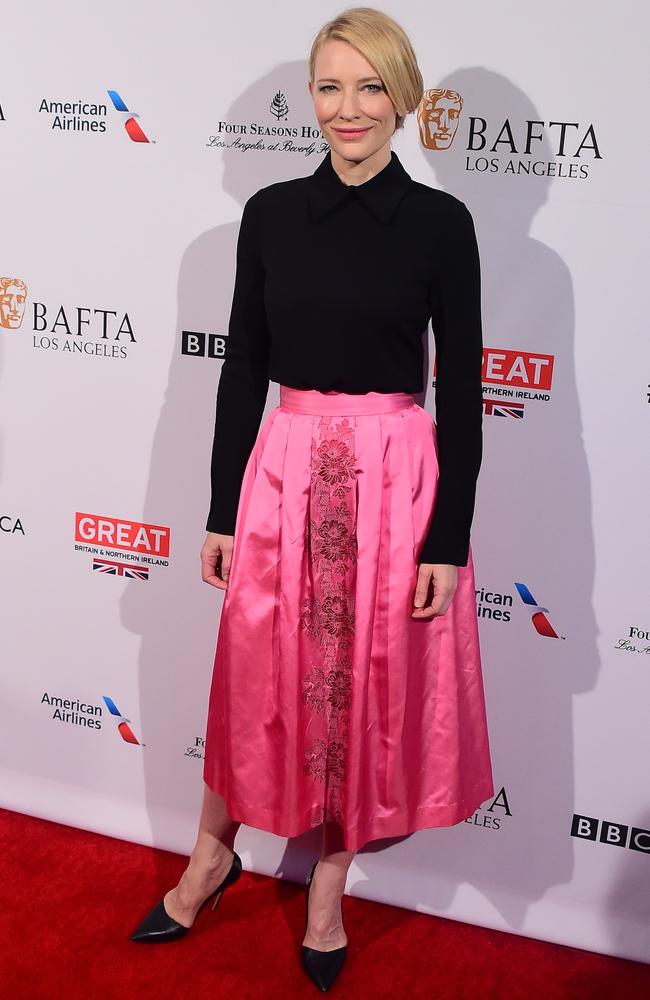 Action role? Cate Blanchett is rumoured to be starring in Thor 3, due to shoot Down Under. Picture: AFP