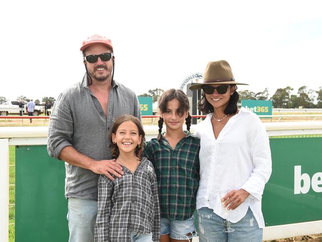 Bairnsdale Cup 2025. Dylan family: Paul, Bronte, Evie and Gabi. Picture: David Smith
