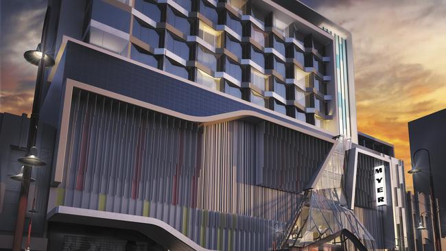 The Crowne Plaza Hotels to be build above Myer