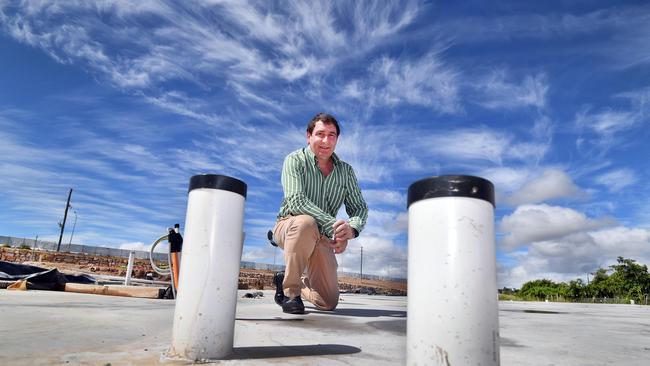 Glen Winney (Mging Dir. Win Construction) at Villas on Main building site in Urraween.Photo: Alistair Brightman