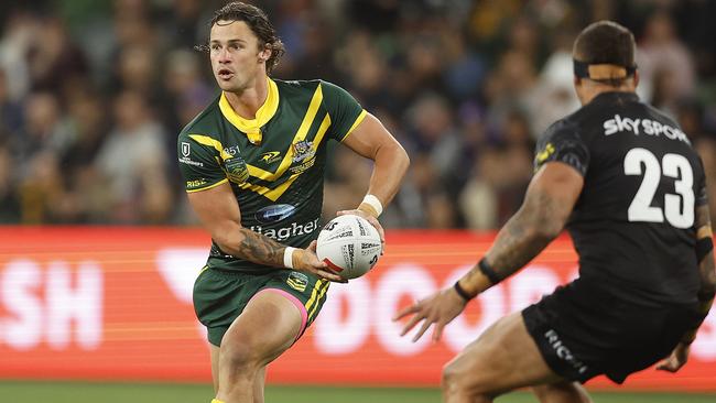 Nicho Hynes had some nice touches in Australia’s win over New Zealand. Picture: Daniel Pockett/Getty Images