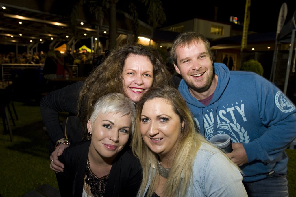 Eliza Busiko, Penny Aldons, Katie Clelland and Damon Brown. Picture: Kevin Farmer