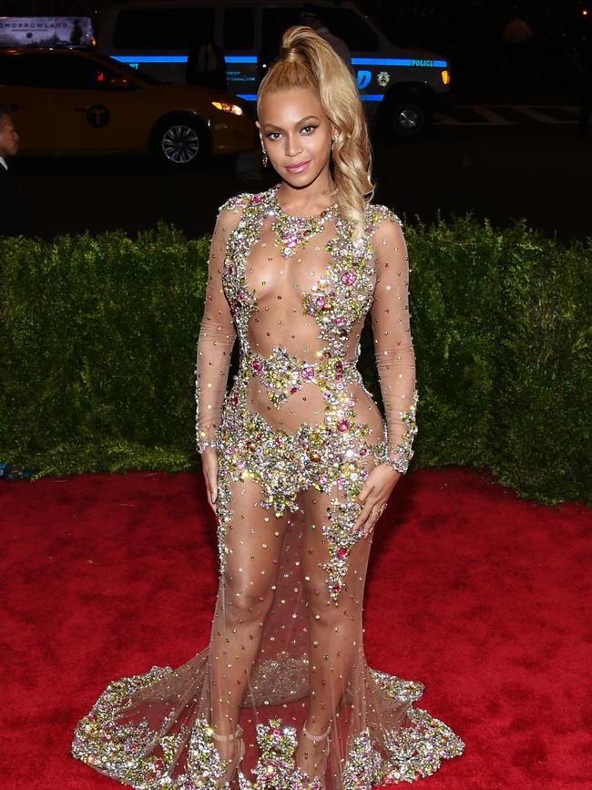 Queen Bey’s original gown from 2015. Picture: Getty Images