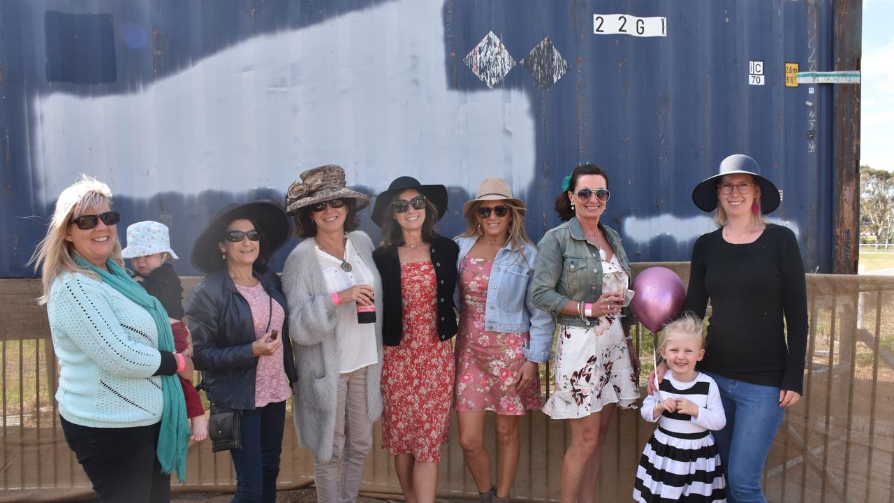 Lorraine Ratens, Saskia, Heidi and Aroher Murray, Helen Thomas, Helen Tonks, Sandy Zietlow, Michelle Kirkland with Trish Bruggy.