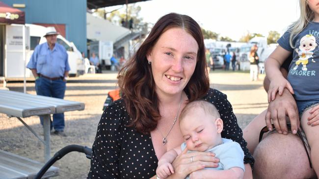 Families at the Lights on the Hill Trucking Memorial event at Gatton on Saturday, September 30, 2023.