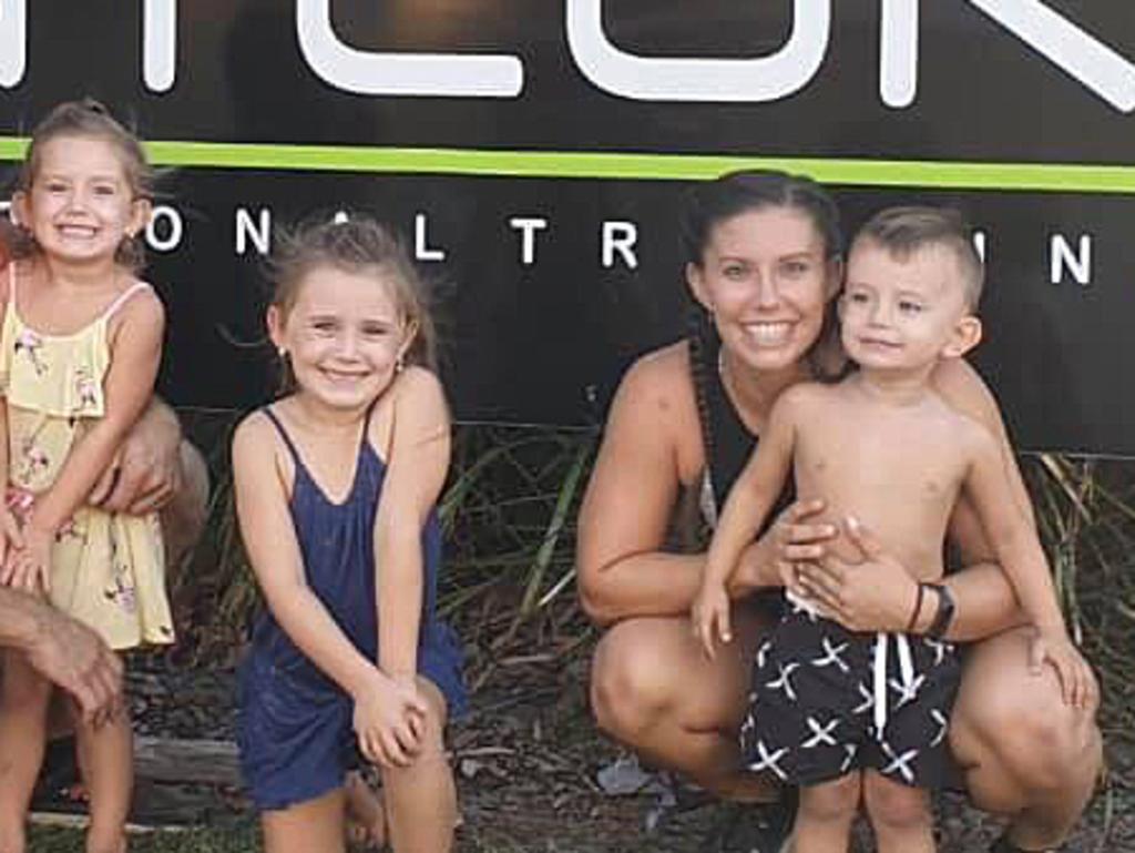 Current laws would have punished Hannah Clarke (above with children Laianah, Aaliyah and Trey) had she taken them into safe hiding. Picture: Supplied