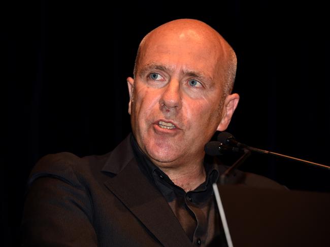 Leading Tasmanian author Richard Flanagan has criticised plans for skyscrapers in Hobart. Picture: Mike Keating.