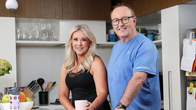 Pictured at home in Alexandria is dietitian Susie Burrell and disgraced broadcaster Chris Smith. Picture: Richard Dobson