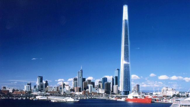 Grollo Super Tower. Proposed 1.7 billion tower for the Docklands. Source: Planning Melbourne