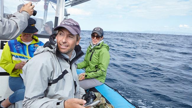 Humpbacks and Highrises founder and researcher Olaf Meynecke during an expedition. Picture: Mark Buckley Photography.