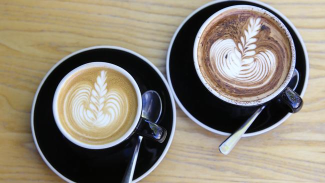 A simple cup of coffee has become so complicated in one Sydney cafe. Picture: Justin Lloyd