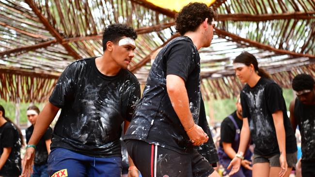 Darwin student Tamé took part in a traditional dance by the Youth Forum Panel on the closing day of Garma Festival, on Monday August 7. Picture: Zizi Averill