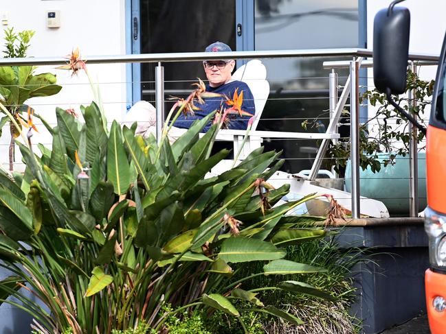 Former Prime Minister Scott Morrison at his Sutherland Shire home after moving out. Picture: Jeremy Piper