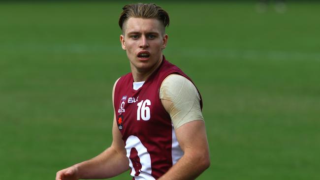 Brad Scheer in action for Queensland. Photo: David Clark.