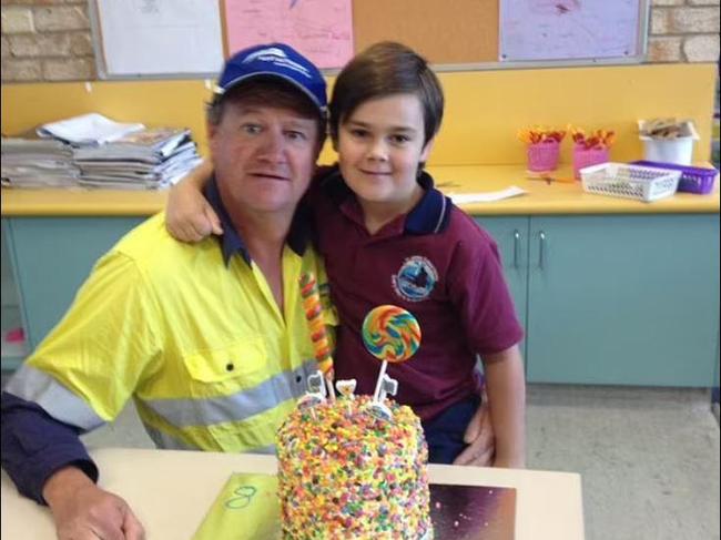 Noah and his father Wayne Smith. Picture: Facebook