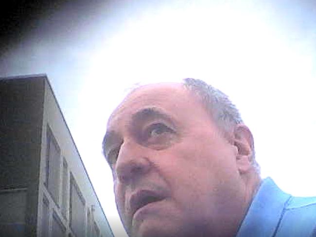 An handout image released by the Metropolitan Police Service on February 17, 2023, shows a still from a covert camera during Russian spy David Smith's meeting with 