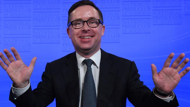 Nothing sticks on me ... Qantas CEO Alan Joyce has steered the airline back to profitability. Picture: AAP / Mick Tsikas