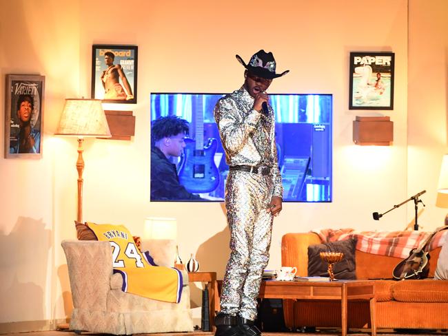 Lil Nas X’s performance of Old Town Road featured a Kobe Bryant tribute. Picture: Getty Images