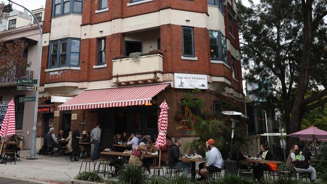 The Old Fitz in Woolloomooloo is known as a bustling alfresco spot. Picture: Damian Shaw