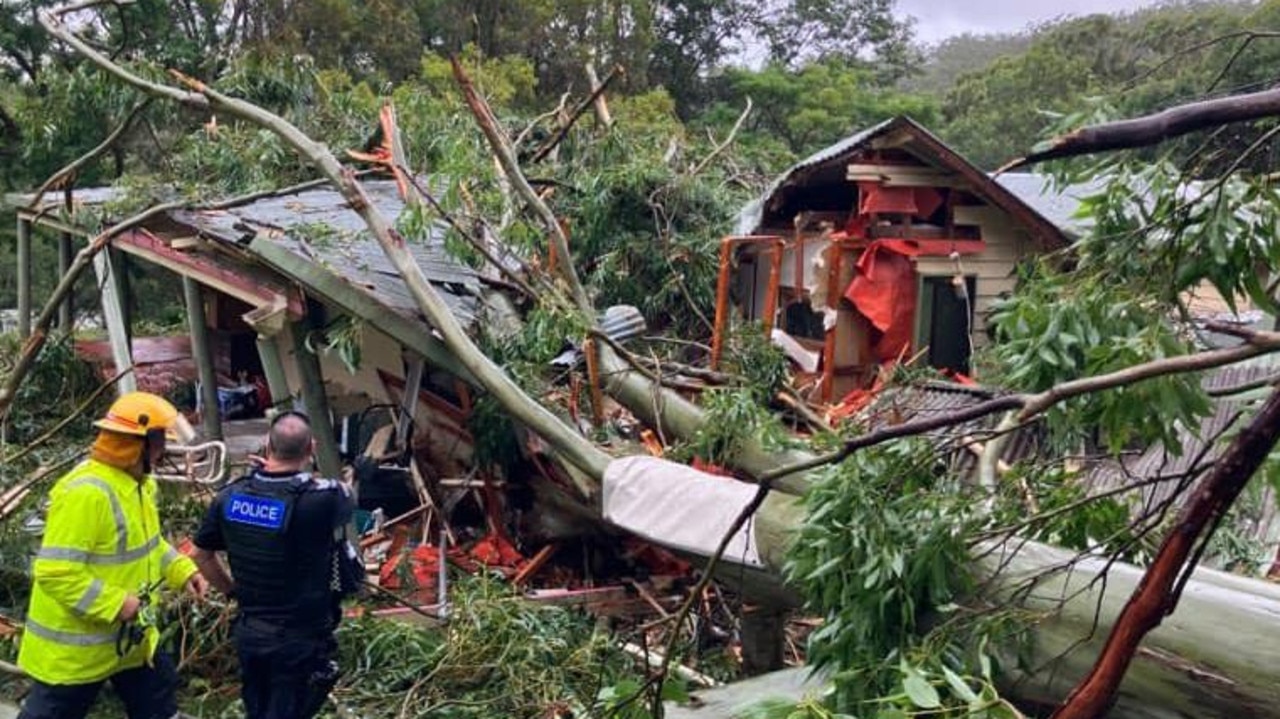 Cars, homes crushed in 110km/h winds as Alfred’s fury unleashes