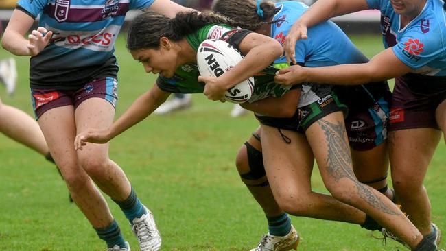 Townsville Blackhawks juniors against Mackay Cutters. U19 girls at Jack Manski Oval. Blackhawks Ana Malupo. Picture: Evan Morgan